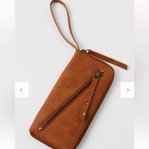 Free People Distressed Vegan Wrist Wallet